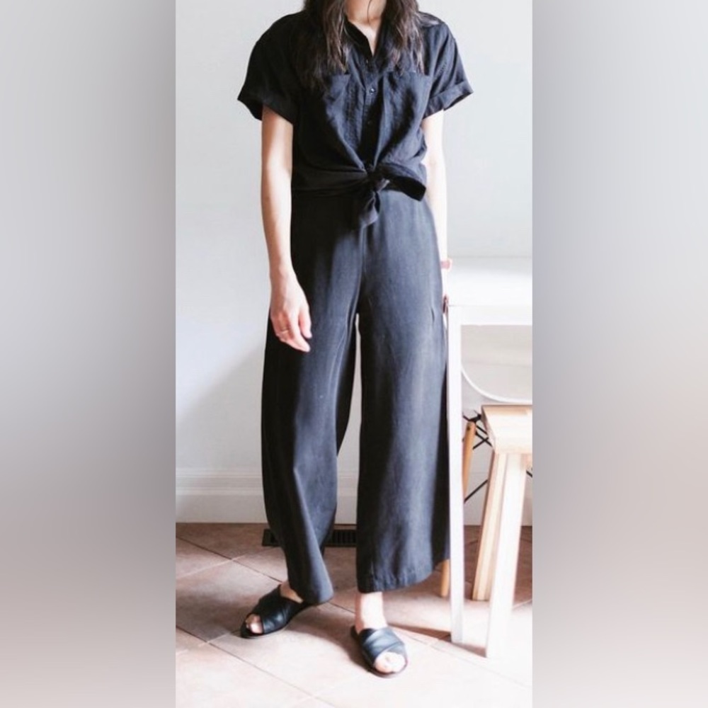 Everlane The Day Crossover sandals in black size 6.5